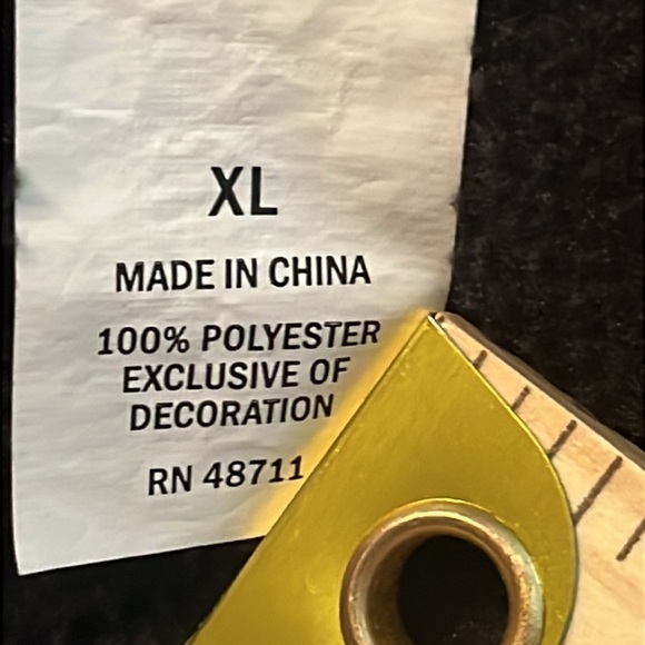 Edgar & Ash Black and Gray Front Pocket Quarter Zip Pullover Fleece Size XL - Picture 10 of 11